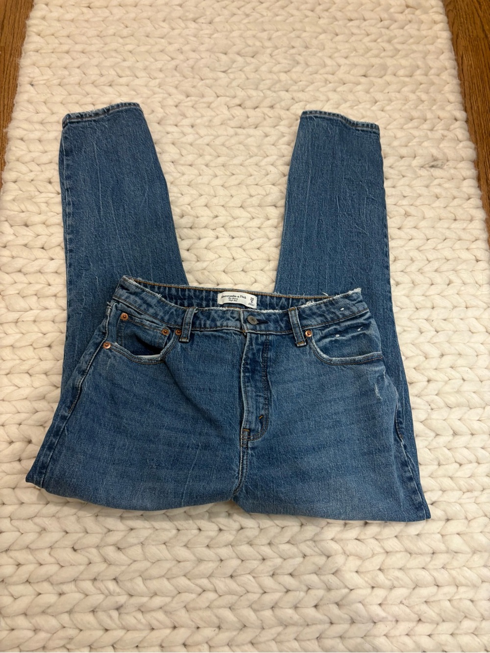 Classic High-Rise Blue Women's Abercrombie Jeans